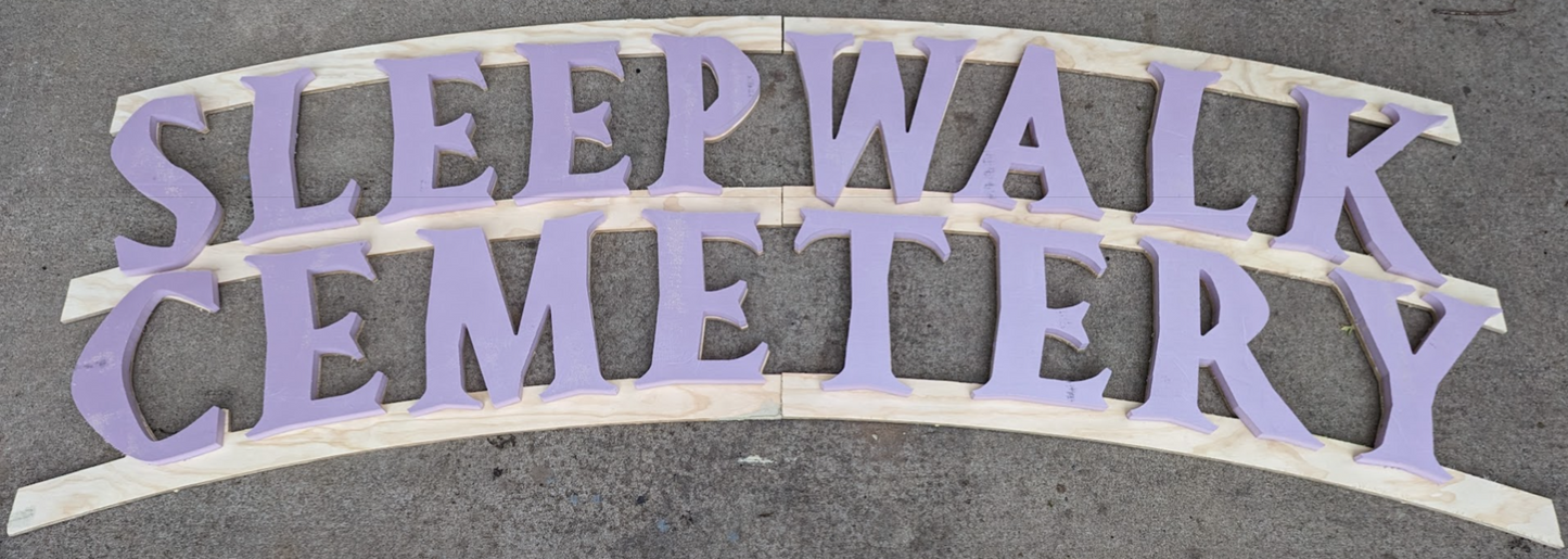 Stacked Arch Halloween Sign