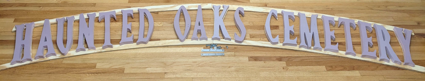 Double Arch Halloween Sign