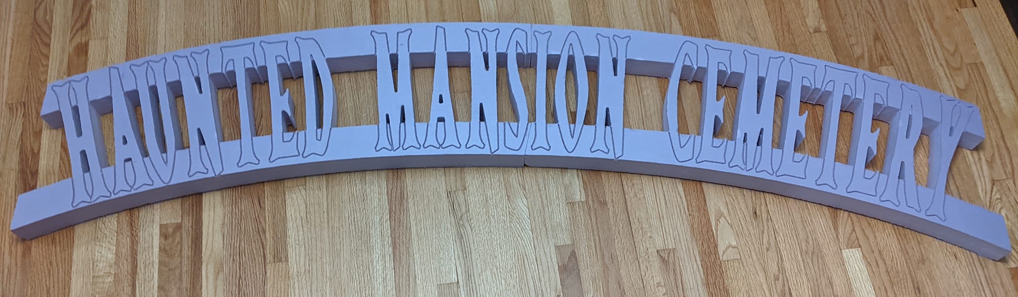Custom Halloween Cemetery or Graveyard Arch sign or Mausoleum Sign ...