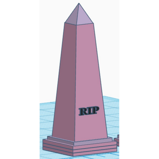 Custom Engraved Obelisk (unfinished)