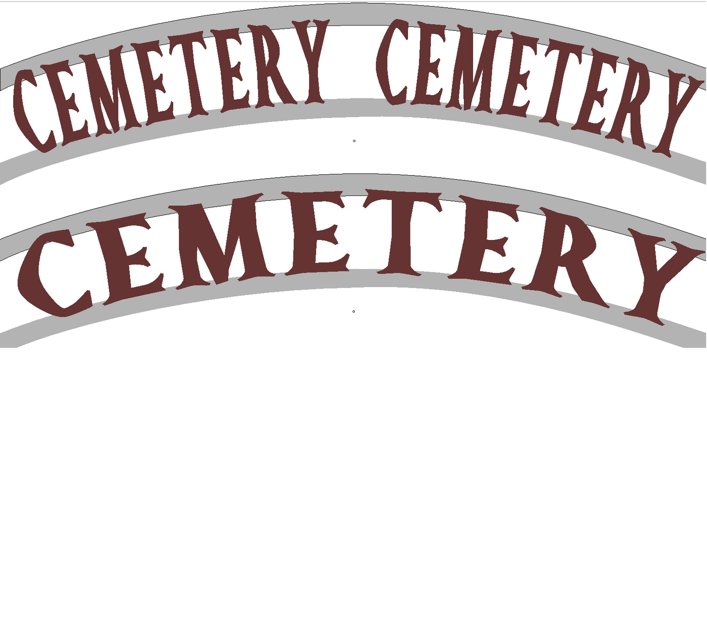 Double Arch Halloween Sign