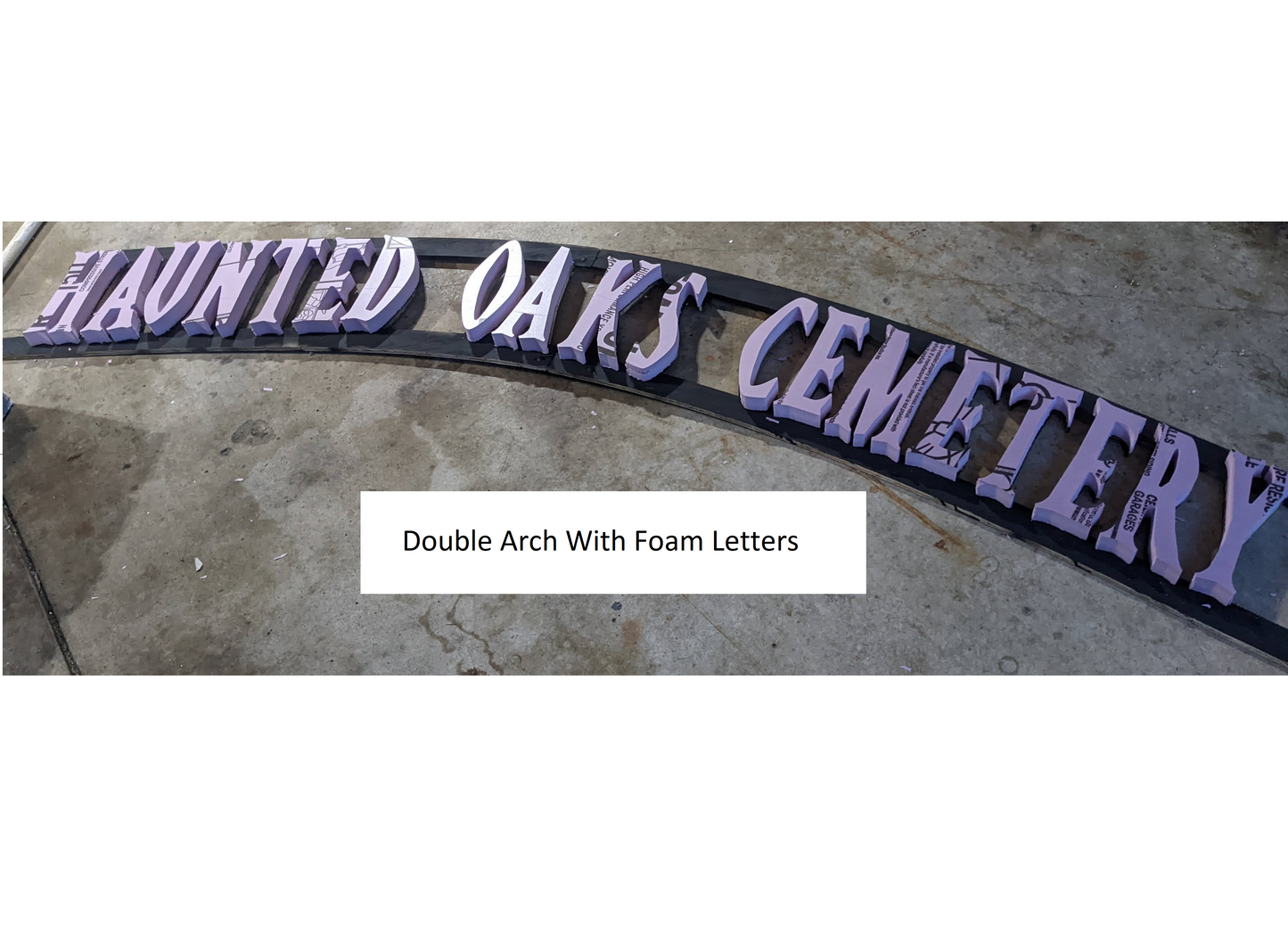 Double Arch Halloween Sign