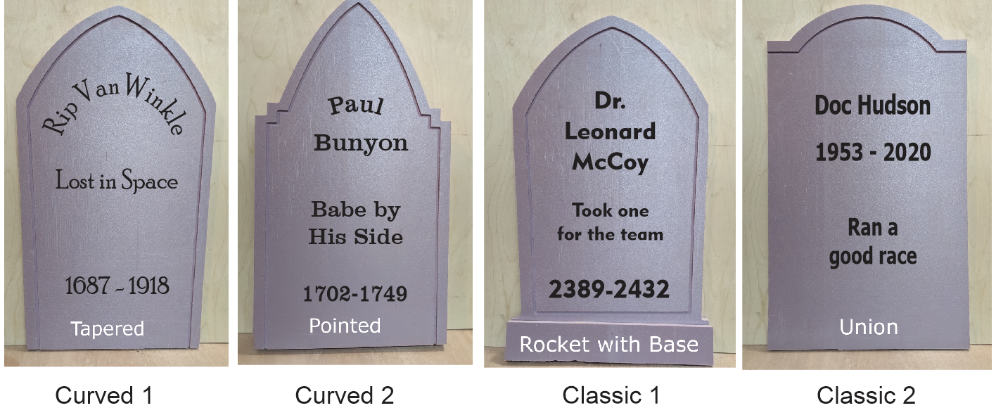 Custom Engraved Tombstone (unfinished)