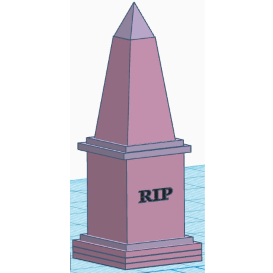 Custom Engraved Obelisk (unfinished)