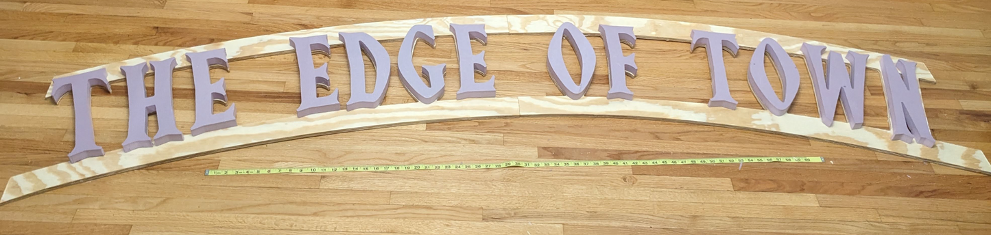 Double Arch Halloween Sign